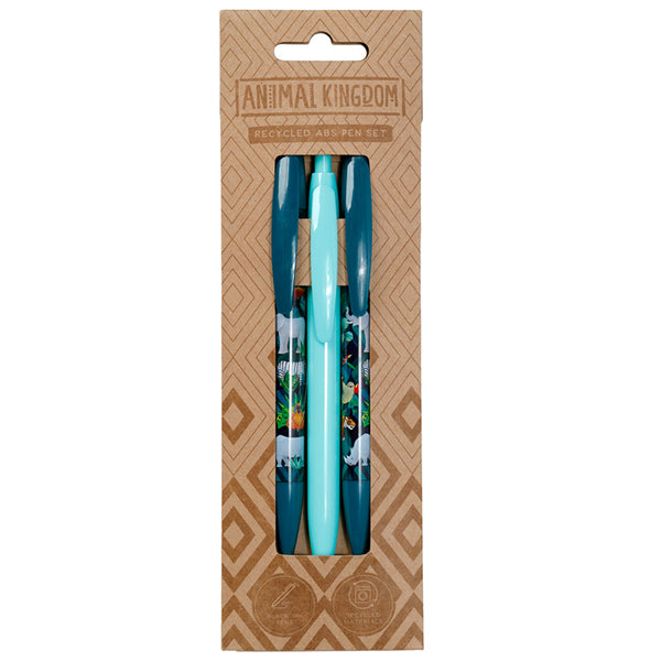 Recycled ABS 3 Piece Pen Set - Animal Kingdom PENS23-0