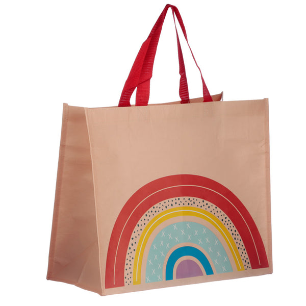 Somewhere Rainbow Recycled Plastic Reusable Shopping Bag RPBAG04