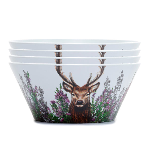Recycled RPET Set of 4 Picnic Bowls - Wild Stag RPBOWL20-0