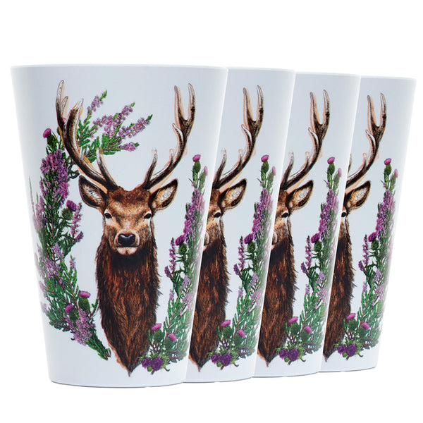 Recycled RPET Set of 4 Picnic Cups - Wild Stag RPCUP04-0