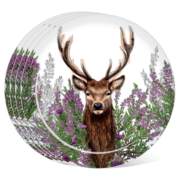 Recycled RPET Set of 4 Picnic Plates - Wild Stag RPLAT04-0