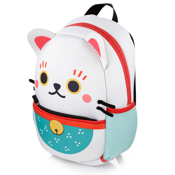 Kids School Neoprene Rucksack/Backpack - Maneki Neko Lucky Cat RUCK26