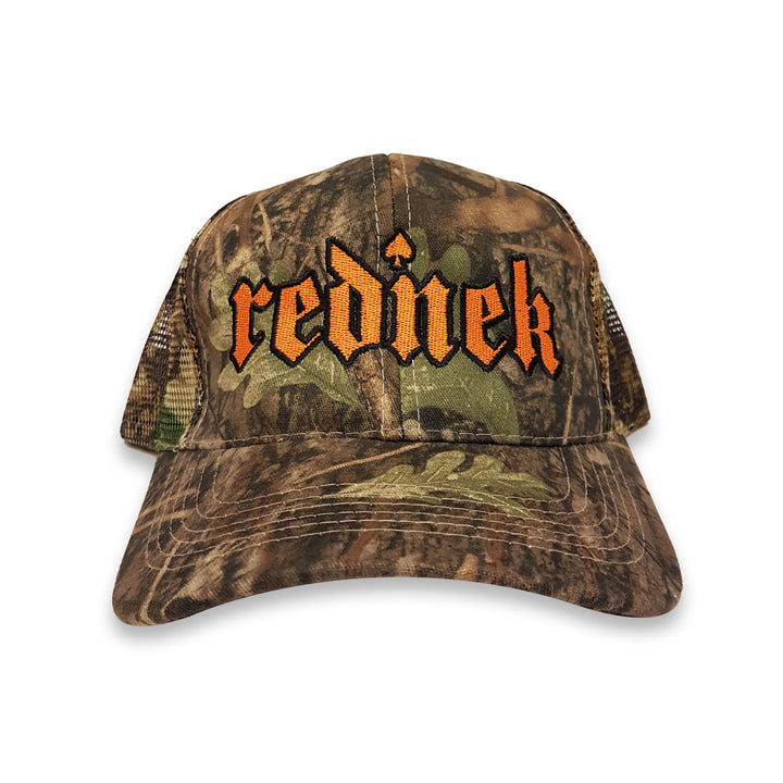 Rednek Gothic Camo Trucker Hat - Toxico Clothing