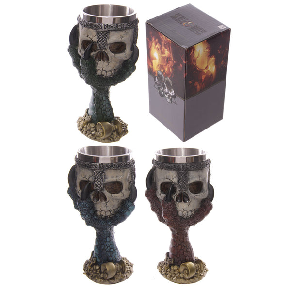 Decorative Dragons Claw and Skull Goblet SK203