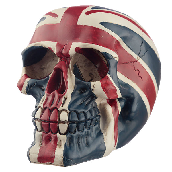 Novelty Union Jack Skull Ornament SK205-0