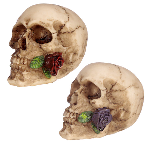 Gothic Skulls and Roses Ornament SK289