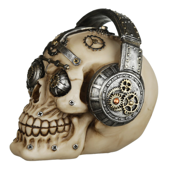 Fantasy Steampunk Skull Ornament - Headphones SK328-0