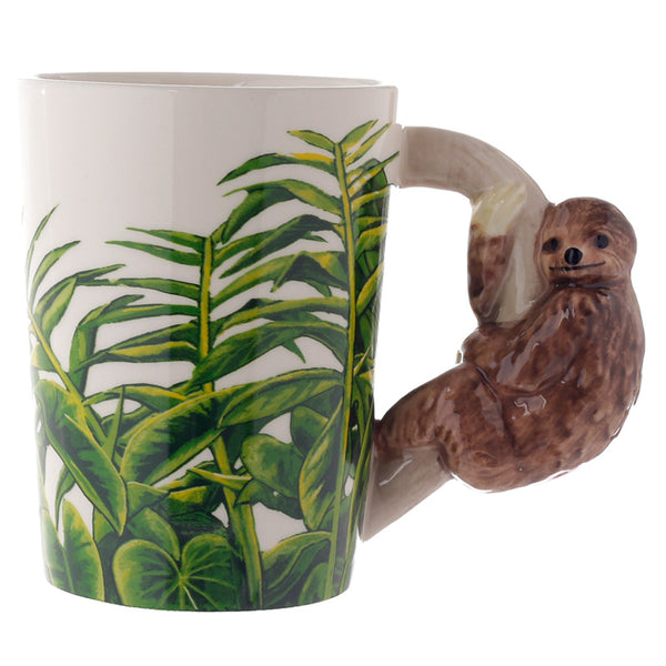 Ceramic Sloth Shaped Handle Mug SMUG183-0