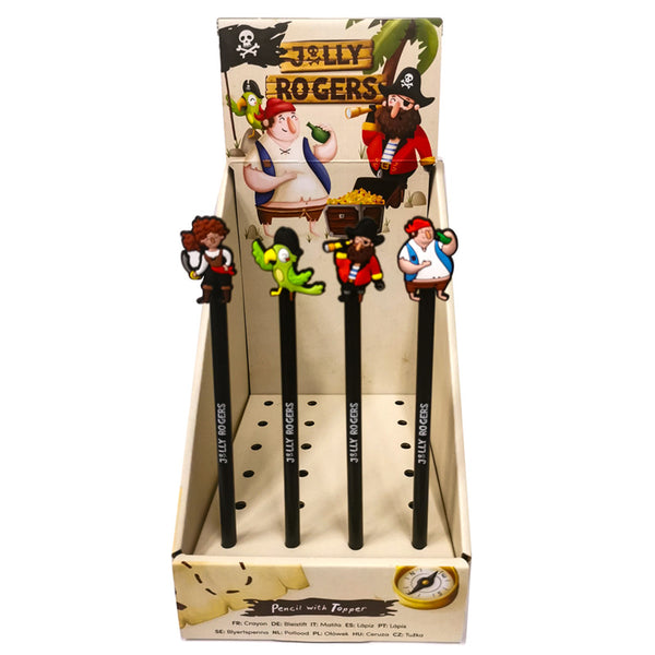 Pencil with PVC Topper - Jolly Rogers Pirates STA342-0
