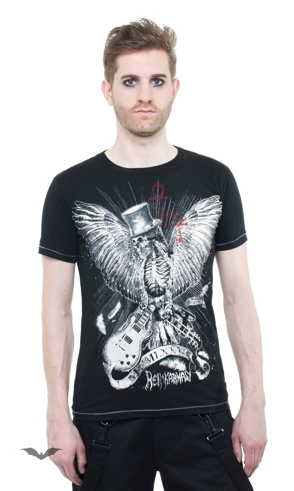 Queen of Darkness - T-Shirt Eagle Skull black