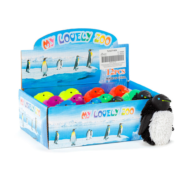 Penguin Squidgy Light Up LED Puff Pet TY404-0