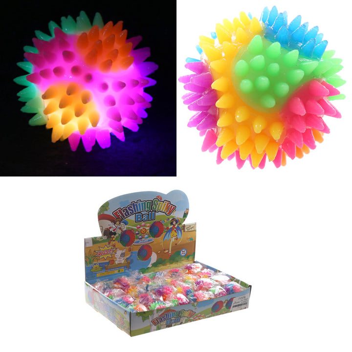 Fun Kids Spiky Bouncy Light Up Ball 5.5cm TY579-0