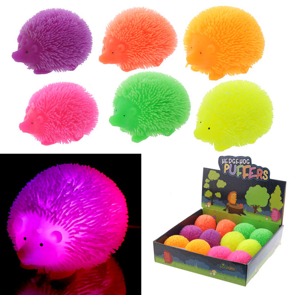 Fun Kids Light Up Squidgy Hedgehog Puff Pet TY593
