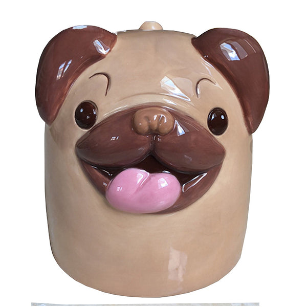 Novelty Upside Down Ceramic Mug - Mopps Pug UMUG12-0