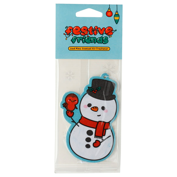 Festive Friends Mint Scented Christmas Snowman Air Freshener XAIRF145