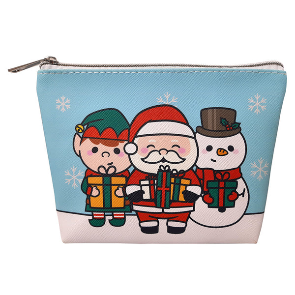 PVC Toiletry Makeup Wash Bag (Small) - Christmas Festive Friends XBAG212S-0