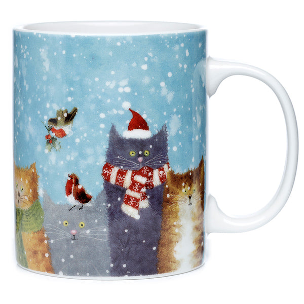 Jan Pashley Christmas Cats Porcelain Mug XMUG65
