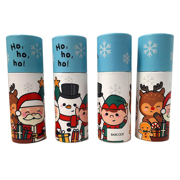 Fun Kids Colouring Pencil Tube - Christmas Festive Friends XPCASE62-0