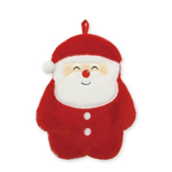 1L Hot Water Bottle with Plush Cover - Christmas Santa XWARM88-0
