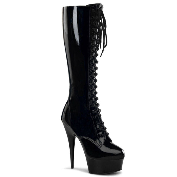 Pleaser - Women's Punk Stretch Knee Delight Boots