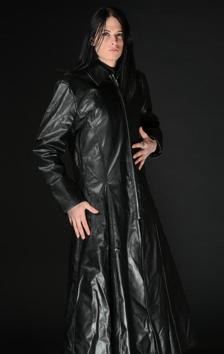 Dracula Clothing - Gothic Faux Leather Steampunk Warrior Coat