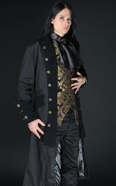 Dracula Clothing - Gothic Steampunk Long Pirate Coat