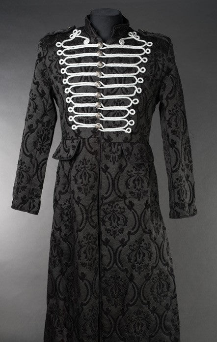 Dracula Clothing - Gothic Silver Steampunk Parade Coat