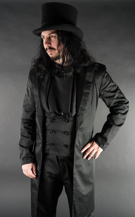Dracula Clothing - Gothic Black Steampunk Dracula Coat