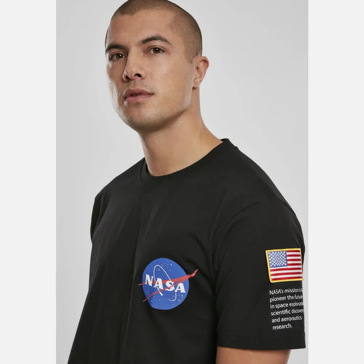 NASA Insignia Logo Flag Men's Tee-4