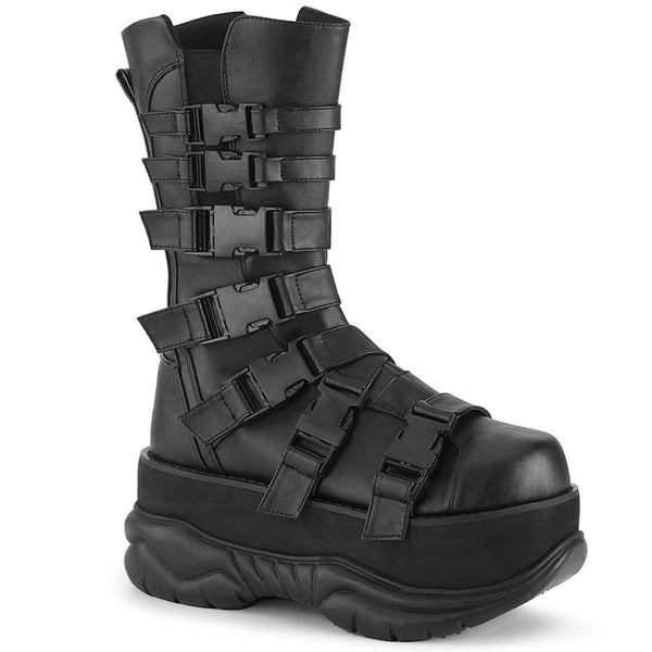 Demonia - Men's Goth Mid Calf Neptune Boot With Side Zip