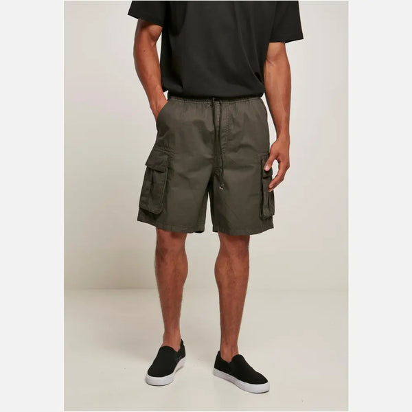 Urban Classics - Men's Short Cargo Shorts-0