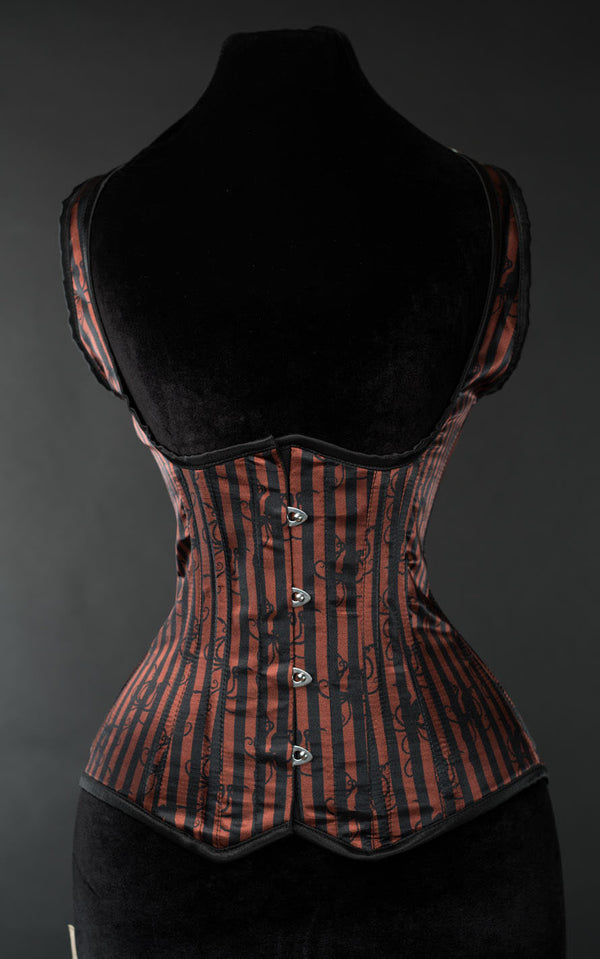Dracula Clothing - Steampunk Striped Octopus Shoulder Corset