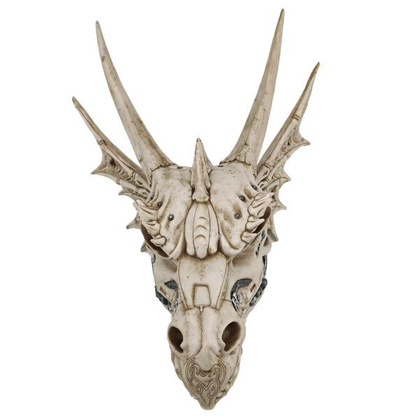 Large Dragon Skull Decoration with Metallic Detail SK344